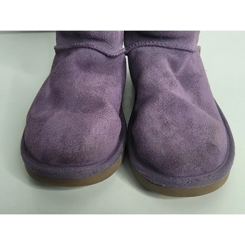 Koolaburra by UGG Kids Girls Size 3 Bow Tie Purple Andrah Short Boots #1108611
